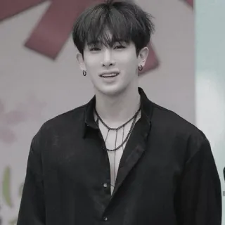🌘 Wonho kpop, певец, айдол, исполнитель, музыка, знаменитость telegram sticker