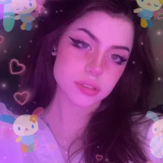 💞 mujer, chica, maquillaje, belleza, retrato, selfi telegram sticker