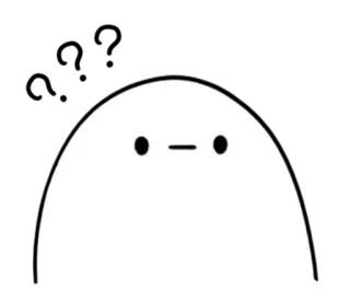 🥚 Blob, Minimalista, Simples, Fofo, Personagem telegram sticker