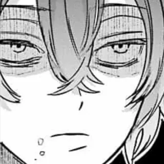 🕸 Anime, Manga, Gesicht, Ausdruck, müde, gelangweilt telegram sticker