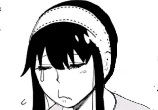 😓 Yor Forger Spy x Family yor, spy x family, anime, manga, weinen telegram sticker