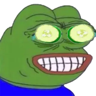 😂 Pepe the Frog Pepe, katak, meme, timun, santai whatsapp sticker