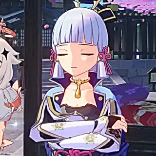 ❄️ Ayaka Genshin Impact Anime, Video game, Genshin Impact, Ayaka, Karakter, Waifu telegram sticker