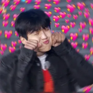 🥰 amour, mignon, asiatique, coeurs, affection telegram sticker
