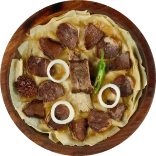 🍽 еда, мясо, лук, блюдо, кухня, азиатская telegram sticker