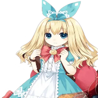 😞 Anime, Fille, Mignon, Dessin animé, Personnage, Robe, Illustration whatsapp sticker