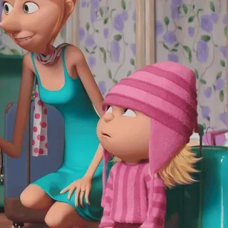 ✨️ Agnes Despicable Me Cartoon, Figur, Animation, Film, Lustig, Kind telegram sticker
