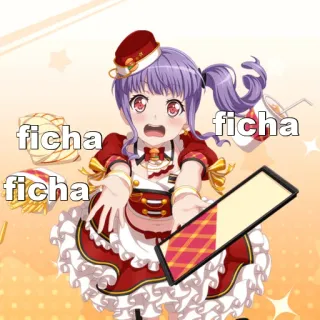 😉 ficha ficha ficha whatsapp sticker