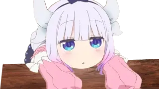 😢 Kanna Kamui Miss Kobayashi's Dragon Maid anime, dragon, kanna, kawaii, cute telegram sticker