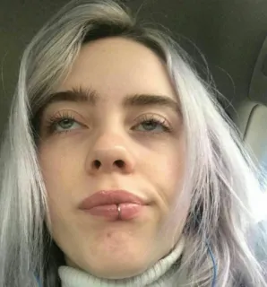 😏 Billie Eilish นักร้อง, คนดัง, ป๊อปสตาร์, Billie Eilish telegram sticker