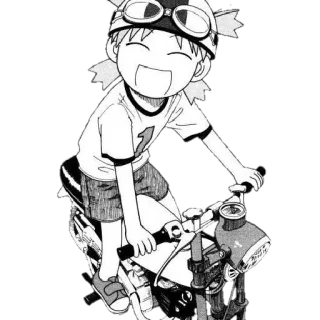 🍀 anime, con trai, xe máy, hoạt hình, cười, mũ bảo hiểm telegram sticker