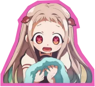 😍 Nene Yashiro Toilet-bound Hanako-kun anime, character, manga, cute, girl, Nene Yashiro, Toilet-bound Hanako-kun whatsapp sticker