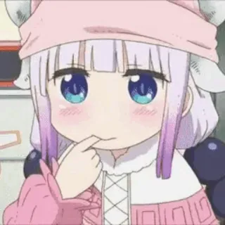 ✨ Kanna Kamui Miss Kobayashi's Dragon Maid Anime, Kanna, Kanna Kamui, Fofo, Dragão, Chibi telegram sticker