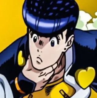 😗 Josuke Higashikata JoJo's Bizarre Adventure Anime, Manga, Personaggio, Le bizzarre avventure di JoJo, Josuke Higashikata whatsapp sticker