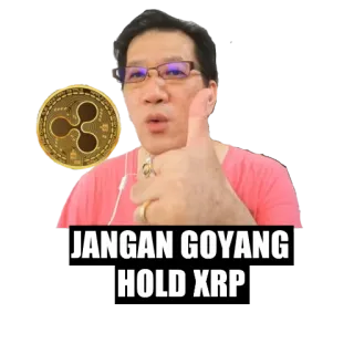 👌 JANGAN GOYANG HOLD XRP cryptocurrency, XRP, hold, investing, finance, digital currency telegram sticker