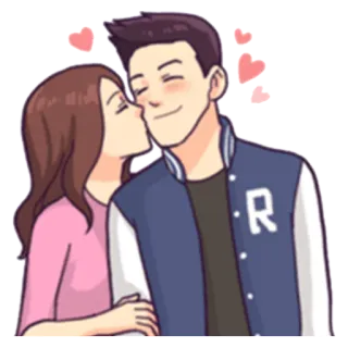 😘 amore, coppia, romantico, carino, relazione telegram sticker