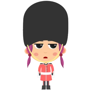 💂 Queen's Guard, Britischer Soldat, Uniform, England telegram sticker