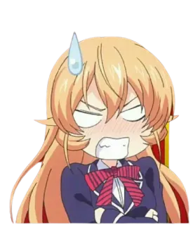 😓 Animé, Manga, Dessin animé, Personnage, Expression, Agacé whatsapp sticker