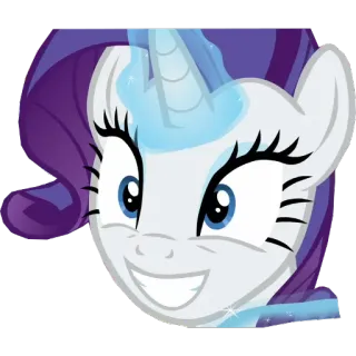 😁 Rarity My Little Pony Rarity, My Little Pony, cartoon, pony, friendship, magic telegram sticker