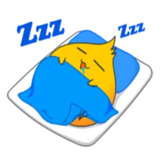 😴 ZZZ ZZZ спящий, уставший, сонный, мультфильм, zzz, сон telegram sticker