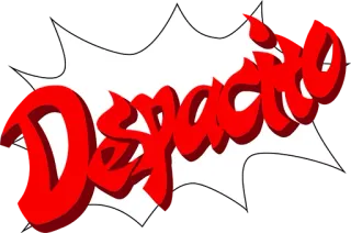 🎸 Despacito despacito, chữ, tiếng Tây Ban Nha, bài hát, âm nhạc telegram sticker