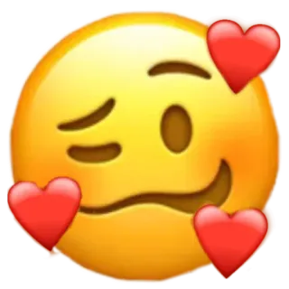 😍 이모지, 사랑, 하트, 얼굴, 미소, 애정 whatsapp sticker