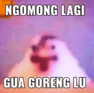 🤝 NGOMONG LAGI GUA GORENG LU telegram sticker