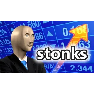 🌊 stonks Meme, Stonks, Finanzen, Investment, Aktien, Humor telegram sticker