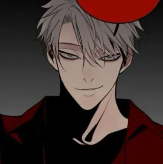 🕸 Anime, Homme, Portrait, Dessin animé whatsapp sticker