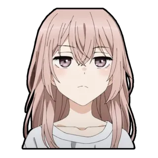 😕 Marin Kitagawa My Dress-Up Darling อนิเมะ, ผู้หญิง, น่ารัก, ผมสีชมพู, มาริน คิตากาวะ, My Dress-Up Darling telegram sticker