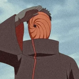 🕷 Tobi Naruto anime, masked man, manga, villain, uchiha telegram sticker