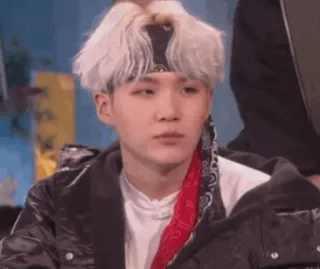 😐 Suga Suga, BTS, Kpop, singer, musician, Korean telegram sticker