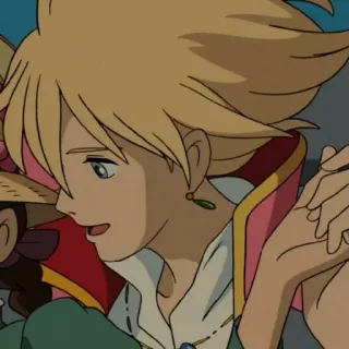 🗝 Howl Howl's Moving Castle Anime, Studio Ghibli, Le Château ambulant, Hauru telegram sticker