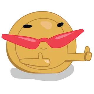 😎 emoji, middle finger, offensive gesture, thumbs up, sunglasses whatsapp sticker