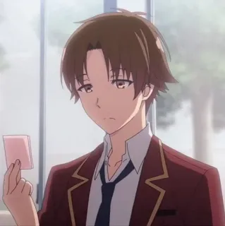 😕 Ayanokoji Kiyotaka Classroom of the Elite Anime, Classroom of the Elite, Ayanokoji Kiyotaka, Scuola, Personaggio telegram sticker