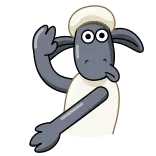 👏 Shaun the Sheep ovelha, desenho animado, animal, shaun whatsapp sticker