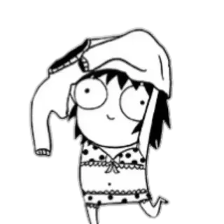 👙 anime, girl, cute, silly, cartoon telegram sticker