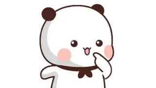 🍩 panda, cute, animal, sticker, cartoon telegram sticker