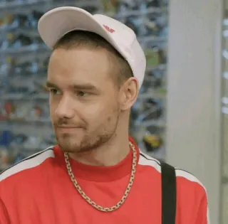 ✨ Liam Payne Liam Payne, One Direction, Celebrity, Singer, Male, Hat, Chain telegram sticker