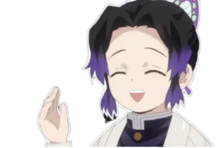😄 Shinobu Kocho Demon Slayer Anime, Demon Slayer, Shinobu Kocho, Papillon, Personnage telegram sticker