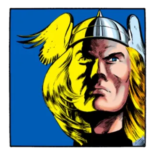 😠 Thor Тор, Marvel Comics, Супергерой, Комикс, Асгард, Скандинавская мифология telegram sticker