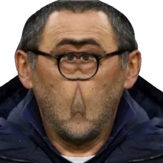 😶 funny, meme, face, portrait, glasses, man telegram sticker