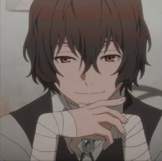🥂 Osamu Dazai Bungou Stray Dogs Anime, Bungou Stray Dogs, Osamu Dazai, Charakter, Manga whatsapp sticker