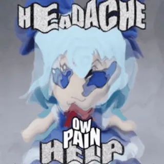 π£ HEADACHE
OW
PAIN
HELP headache, pain, help, doll, suffering telegram sticker