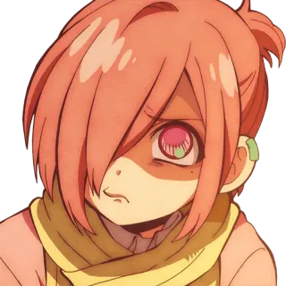 😒 Mitsuba Sousuke Toilet-bound Hanako-kun Anime, Manga, Charakter, Traurig, Süß, Pinke Haare whatsapp sticker