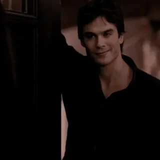 🎭 Damon Salvatore The Vampire Diaries Vampire Diaries, Damon Salvatore, Ian Somerhalder, vampire, supernatural, drama telegram sticker