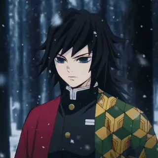 🌊 Giyu Tomioka Demon Slayer 动漫, 鬼灭之刃, 富冈义勇, 角色, 漫画 telegram sticker