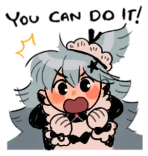 ‼️ You're a disaster! Anime, Maid, Disastro, Carino, Cartone animato, Arrabbiato telegram sticker