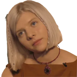 ❓ Aurora Aksnes певец, художник, блондинка, портрет, женщина whatsapp sticker