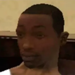 🤯 Carl Johnson Grand Theft Auto: San Andreas Carl Johnson, CJ, Grand Theft Auto, San Andreas, Videospiel, Charakter telegram sticker
